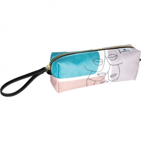 Trousse Oberthur - Abstrait - Gris Tri velours