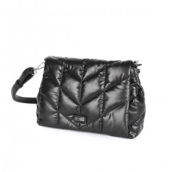 Sac Les Tropéziennes Horn - Noir satiné - 01 Sac Les Tropéziennes Horn - Noir satiné - 01