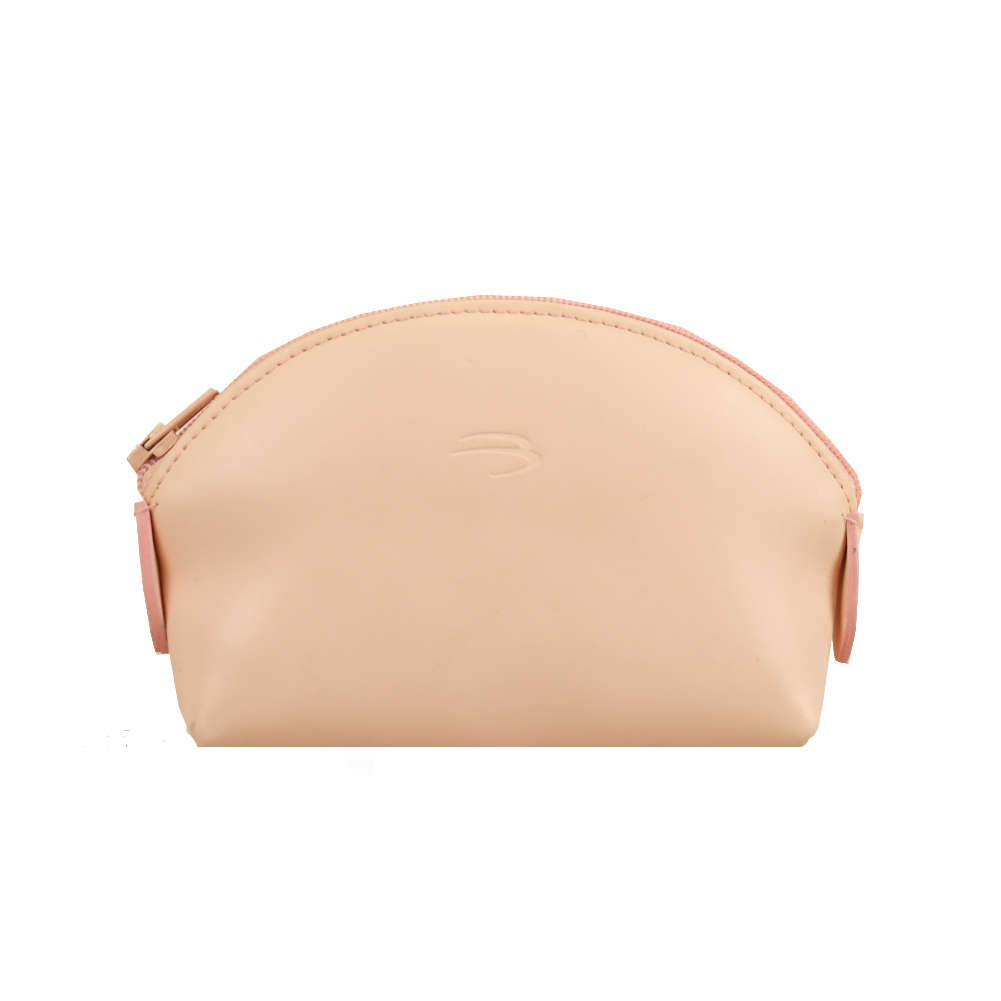 Porte monnaie Patrick Blanc - Cuir Rose pastel lisse