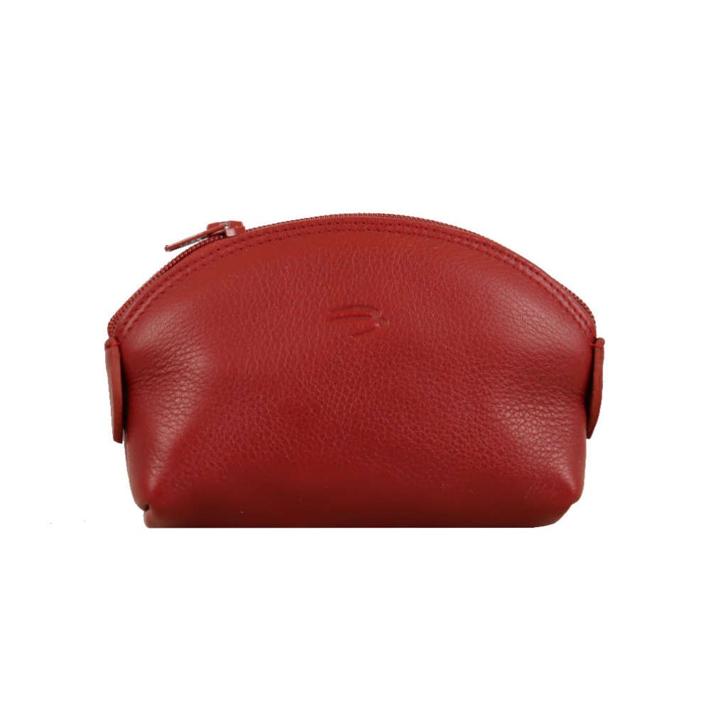 Porte monnaie Patrick Blanc - Cuir Rouge souple