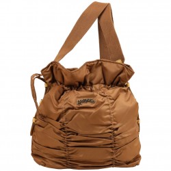 Sac bourse Jump toile froissée légère - Marron