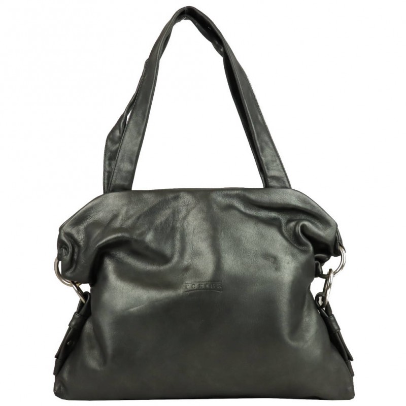 Sac a main epaule cuir souple sale