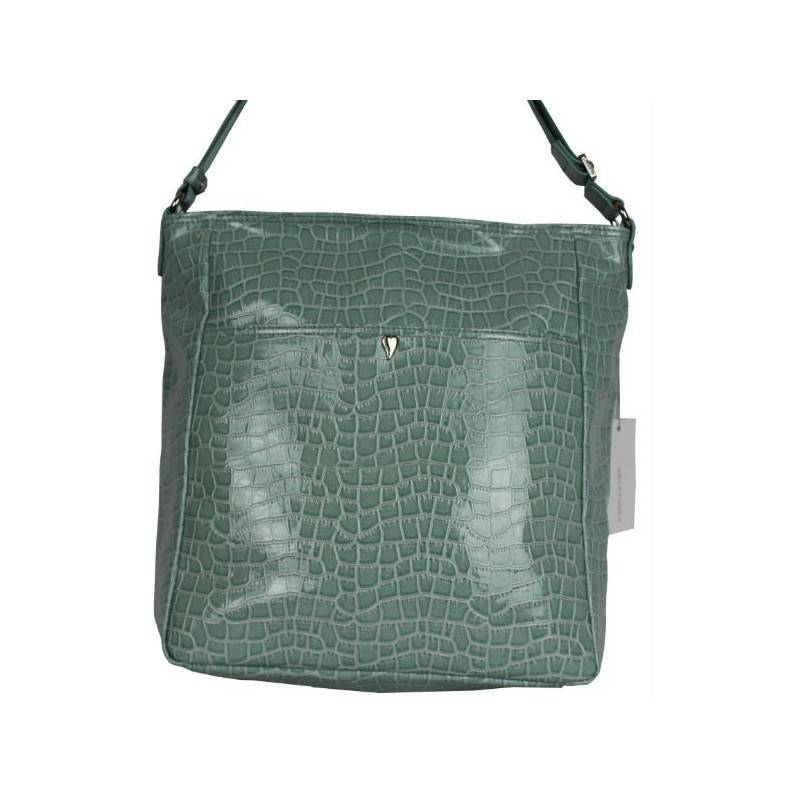 Sac bandoulière Lancaster style croco verni LANCASTER - 1 Sac bandoulière Lancaster style croco verni LANCASTER - 1