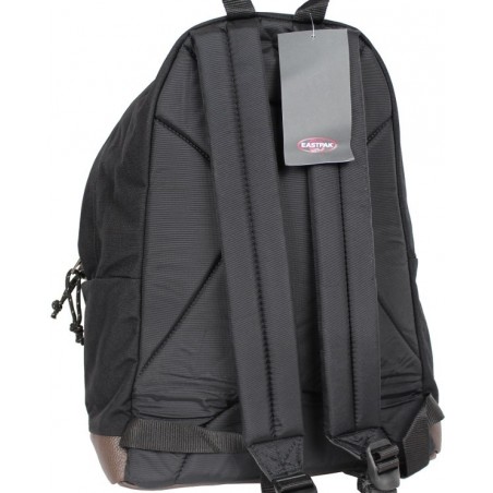 Sac à dos Eastpak EK811 noir fond cuir Wyoming 008 black  EASTPAK - 2
