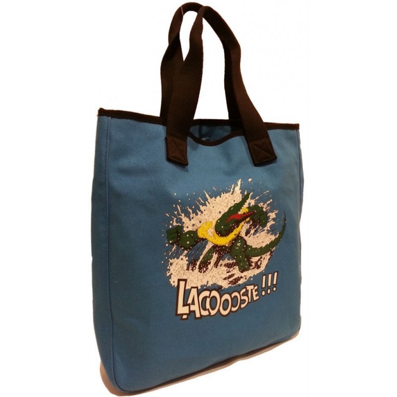 Grand sac cabas épaule Lacoste bleu LACOSTE - 1 Grand sac cabas épaule Lacoste bleu LACOSTE - 1