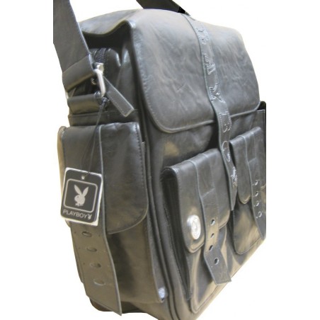 Sacoche gibecière pochette sac à main bandoulière de marque Playboy noir PLAYBOY - 2