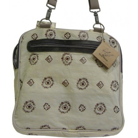 Sac porté épaule multiple poche de Coco Banjo kaki beige  - 4