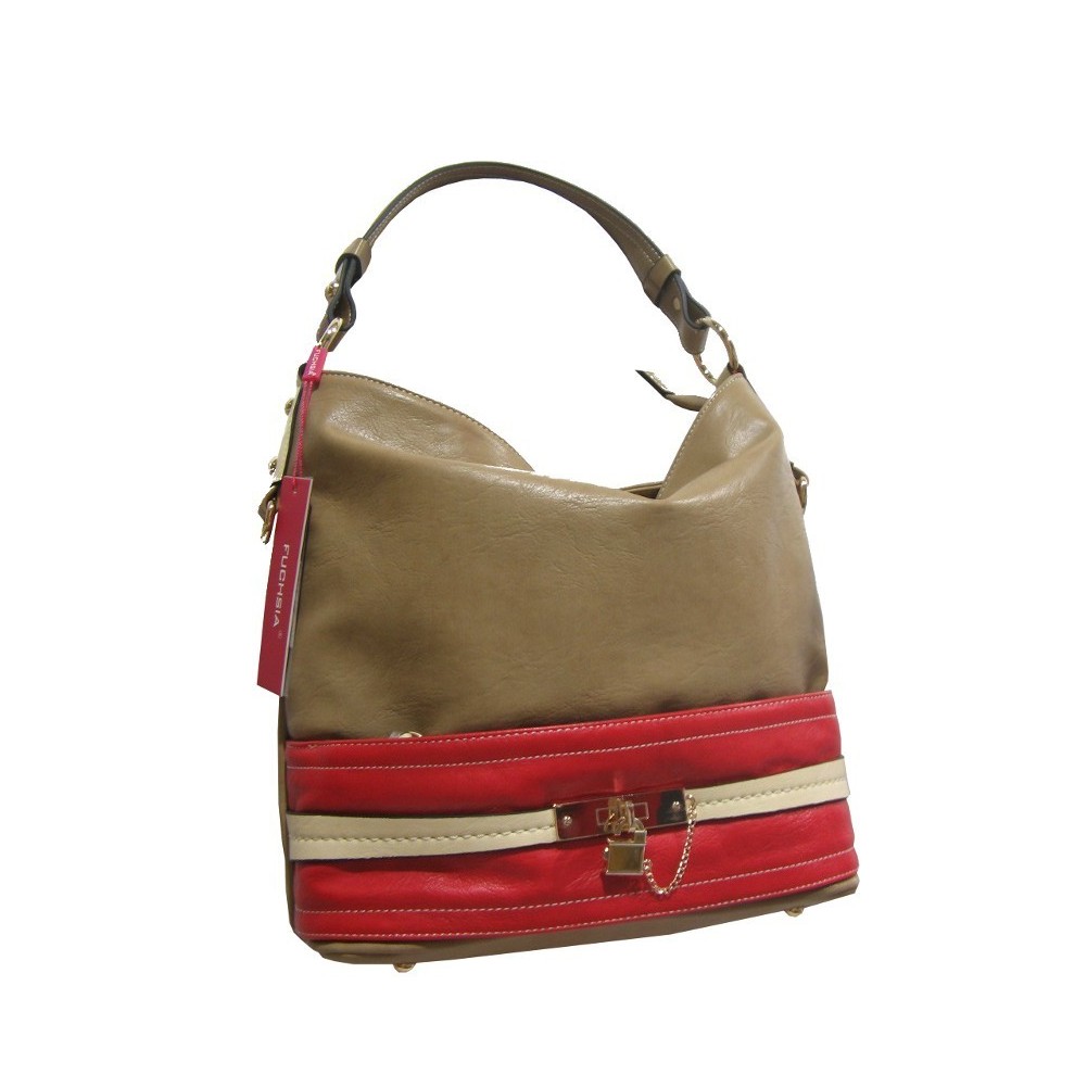 Sac a main seau de marque Fuchsia tendance multicouleur F9421 3